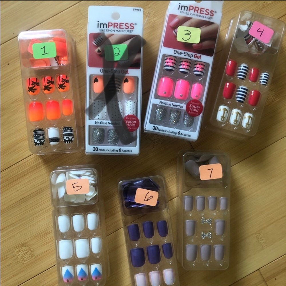 3 boxes of iMPRESS press on nails 💅🏻